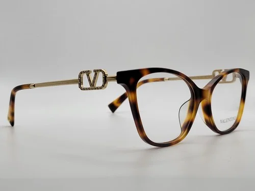 Valentino Va 3050 5011 Havana Cat Eye Full Rim Eyeglass Frames 55-17-145