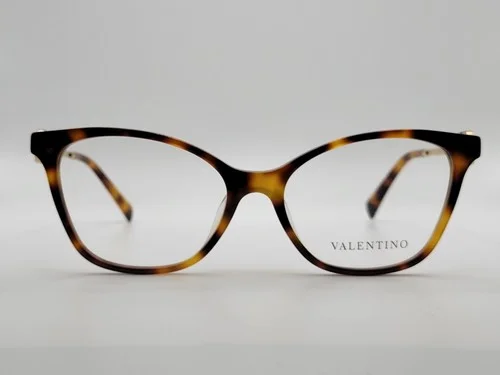 Valentino Va 3050 5011 Havana Cat Eye Full Rim Eyeglass Frames 55-17-145 2