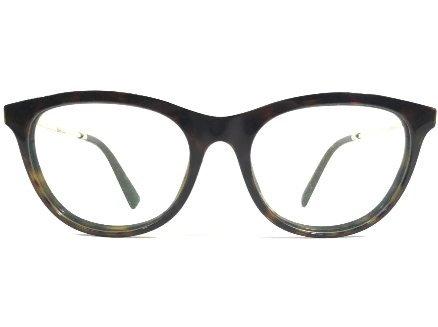 Valentino VA1006 3021 Eyeglasses Frames Brown Tortoise Gold Cat Eye 53-18-140