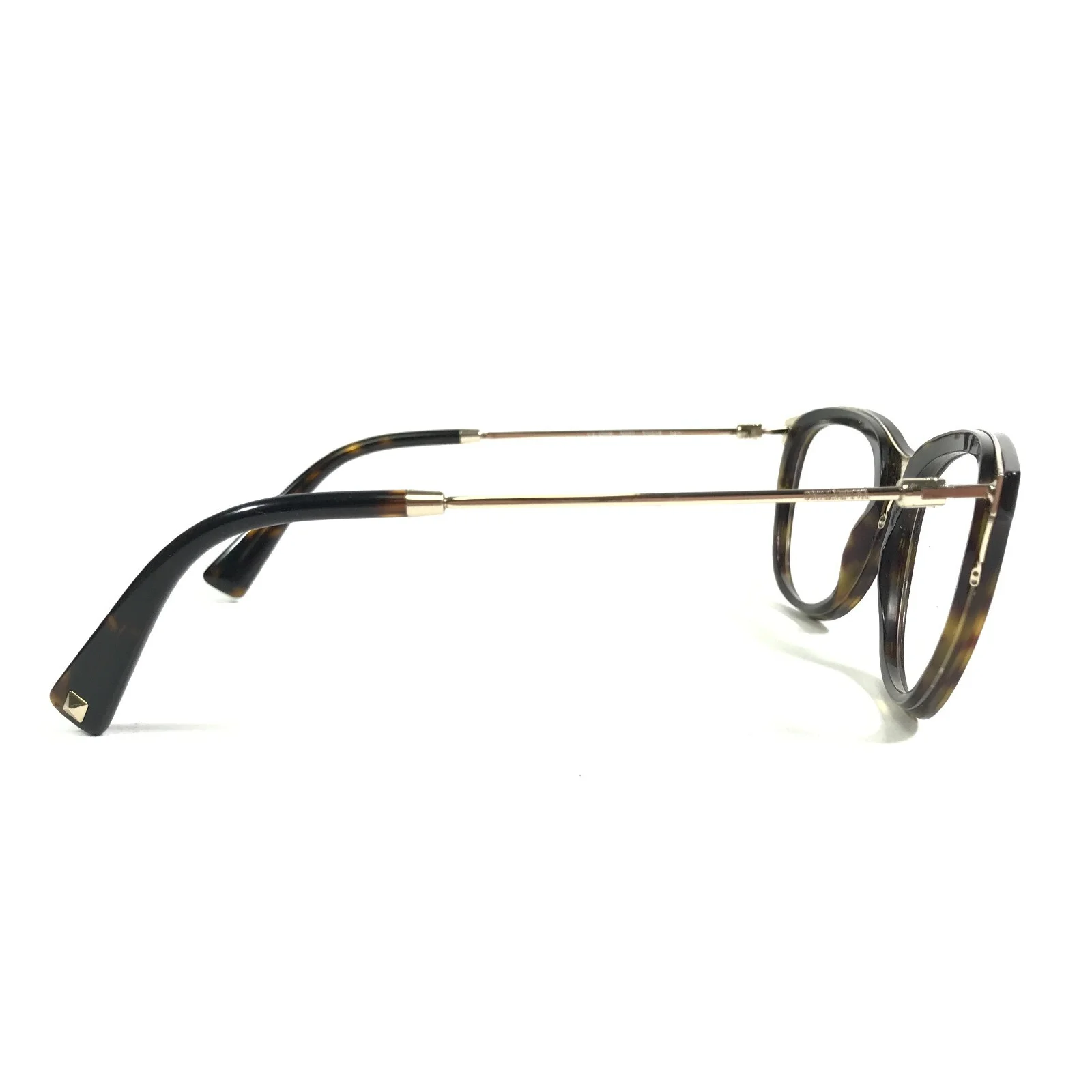 Valentino VA1006 3021 Eyeglasses Frames Brown Tortoise Gold Cat Eye 53-18-140 3