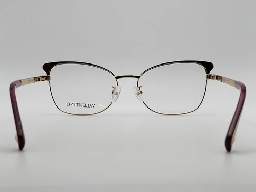 Valentino VA1022 3031A Bordeaux/Gold Cat Eye Full Rim Eyeglass Frames 54-16-140 4