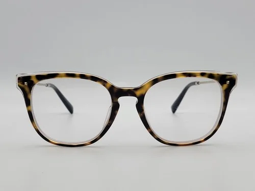 Valentino VA3006 Top Havana on Crystal Square Full Rim Eyeglass Frames 51-18-135 2
