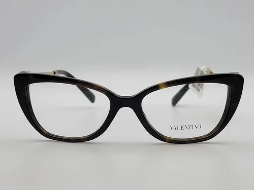 Valentino VA3045 5002 Havana Cat Eye Full Rim Eyeglass Frames 52-16-140 2