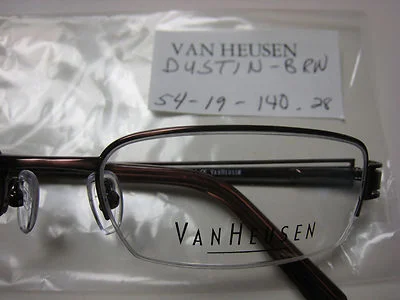 VAN HEUSEN EYEGLASS FRAMES Style DUSTIN BROWN 54-19-140 With Generic Case 4