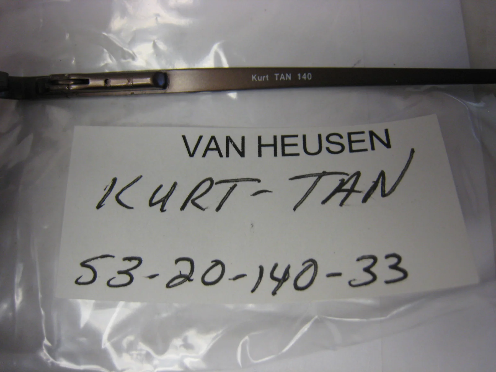 VAN HEUSEN EYEGLASS FRAMES Style KURT in TAN 53-20-140 With Case 3