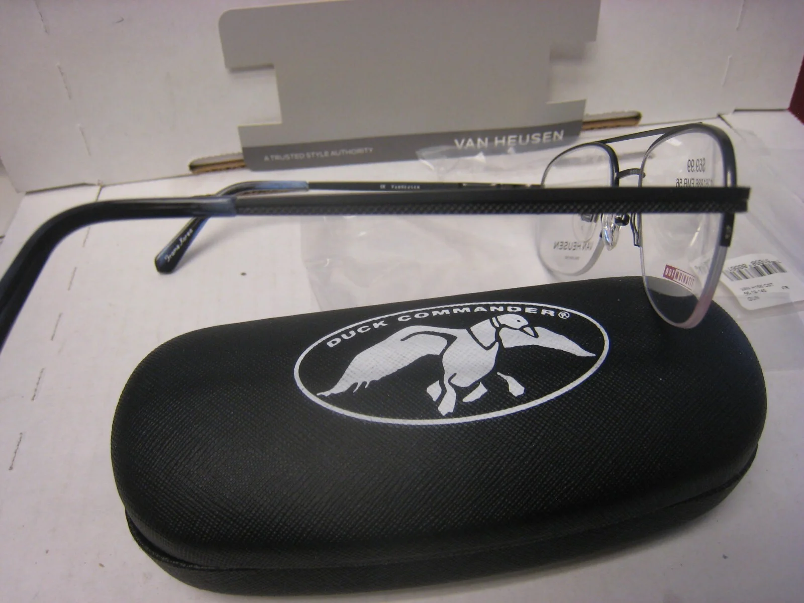 VAN HEUSEN EYEGLASS FRAMES Style H116 BROWN 54-21-145 With Generic Case 4