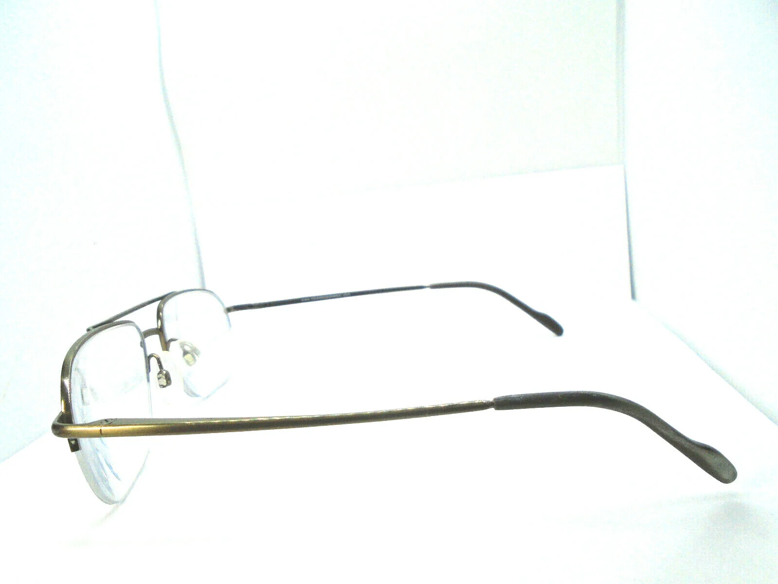 Van Heusen FRANKLIN TAN 56-18-140 Eyeglasses Half Rim Metal Frames 3