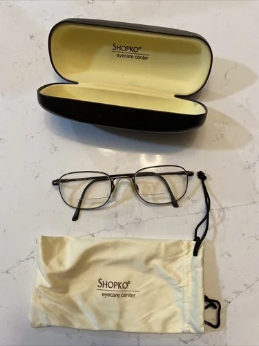 Van Heusen GUN Gunmetal Metal Full Rim Eyeglasses Frame