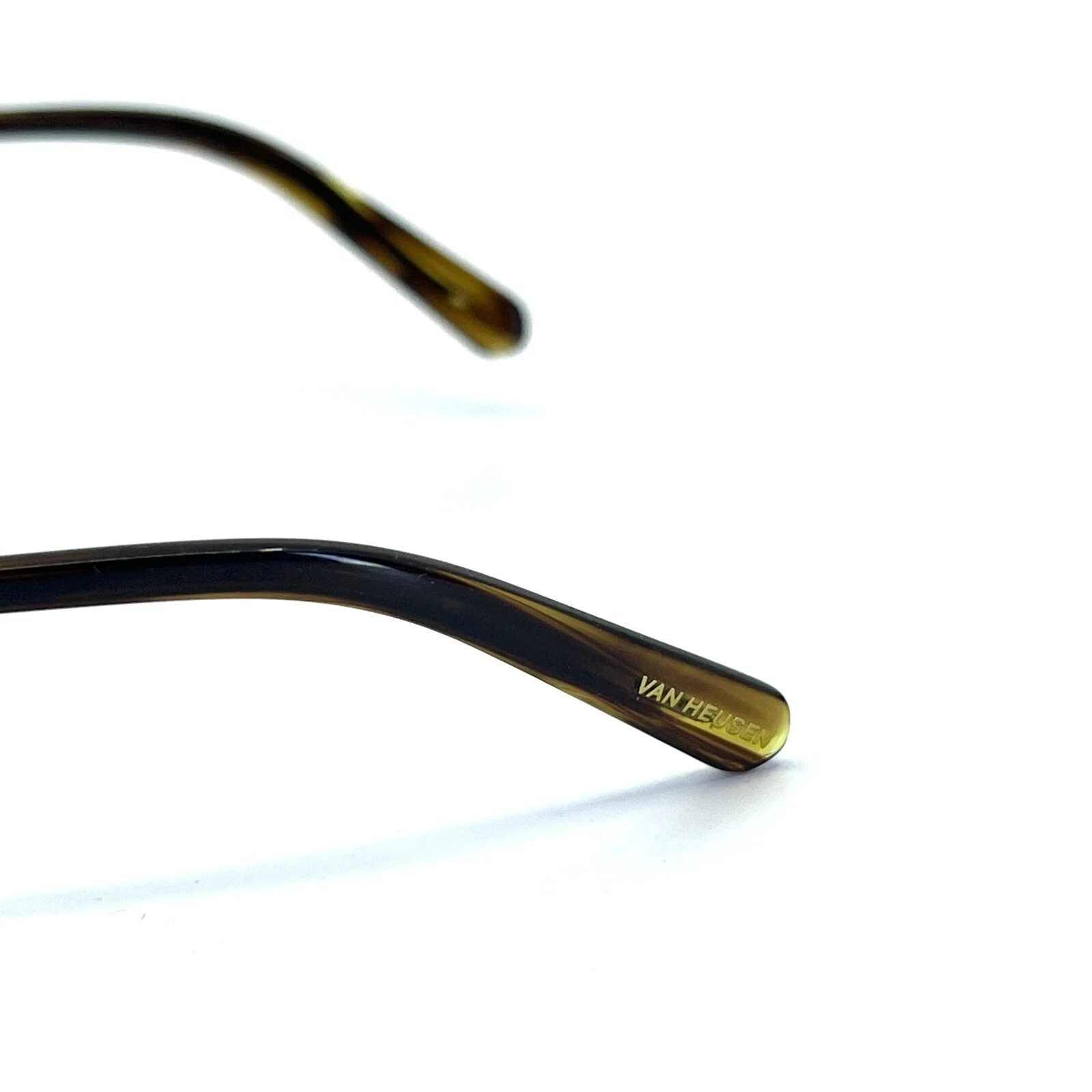 VAN HEUSEN H153 BRN Eyeglasses Brown Metal Frames 55-19 145 mm 4