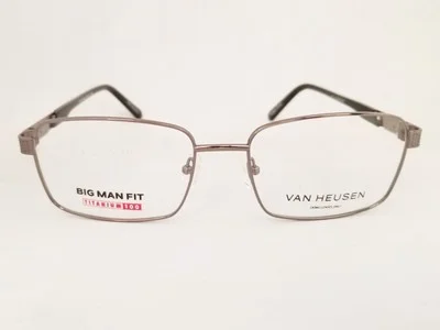 VAN HEUSEN H159 Big Man Titanium eyeglasses Frame Gunmetal 59mm XL Korea 2