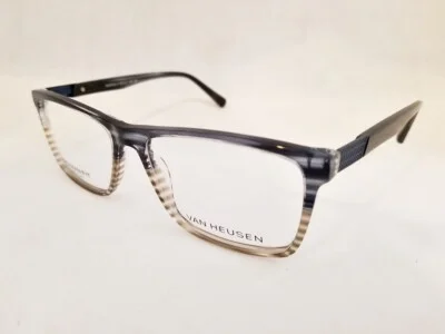 VAN HEUSEN H369 Big Man Fit eyeglasses Frame Blue Grey 59mm 148mmW Extra Large