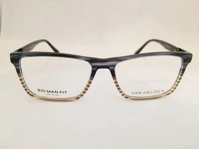 VAN HEUSEN H369 Big Man Fit eyeglasses Frame Blue Grey 59mm 148mmW Extra Large 2