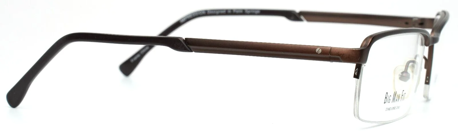 VAN HEUSEN IMPM-15-04 Matt Brown Mens Rectangle Eyeglasses 55-18-140 B:33 4