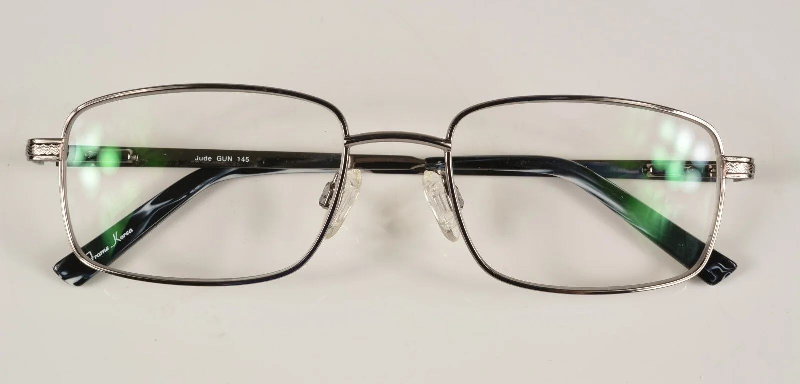 Van Heusen Jude Eyeglasses Frame Gunmetal Flex 55-19-45 EUC 2