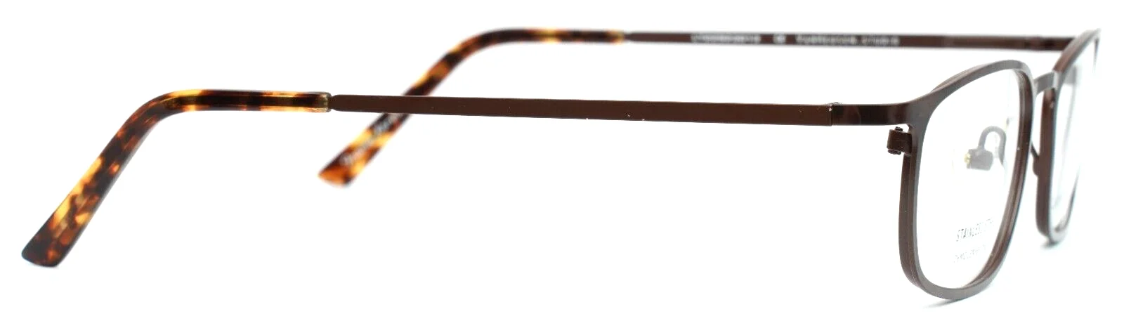 VAN HEUSEN STUDIO S338 BRN Brown Mens Oval Eyeglasses 51-18-143 B:34 4