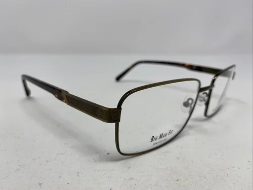 Van Heusen Studio S370 BRN 59-18-150 Brown Metal Full Rim Eyeglasses Frame &G43 3