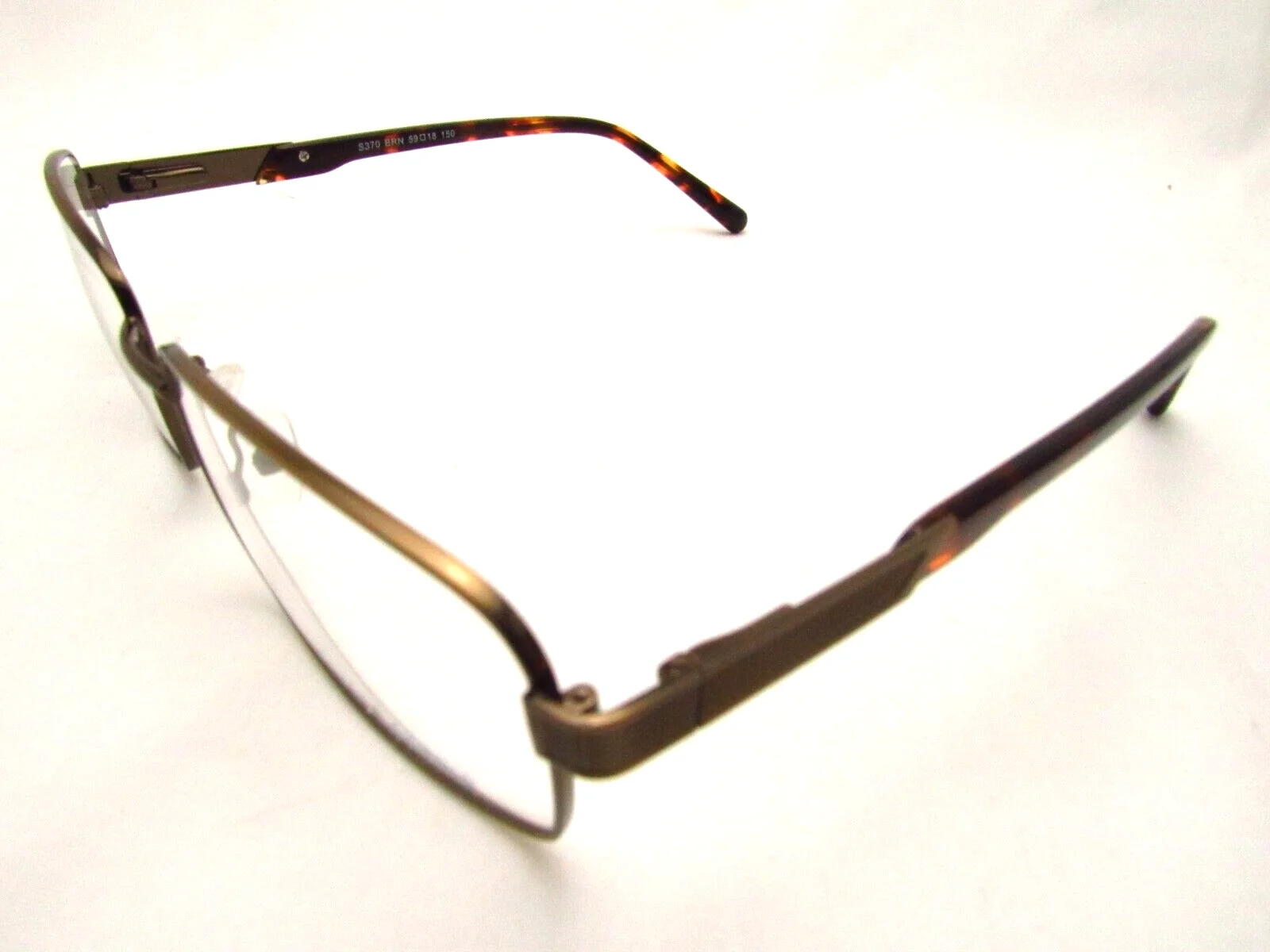 Van Heusen Studio S370 Brown 59-18-150mm Eyeglass Frame and VH Case 3
