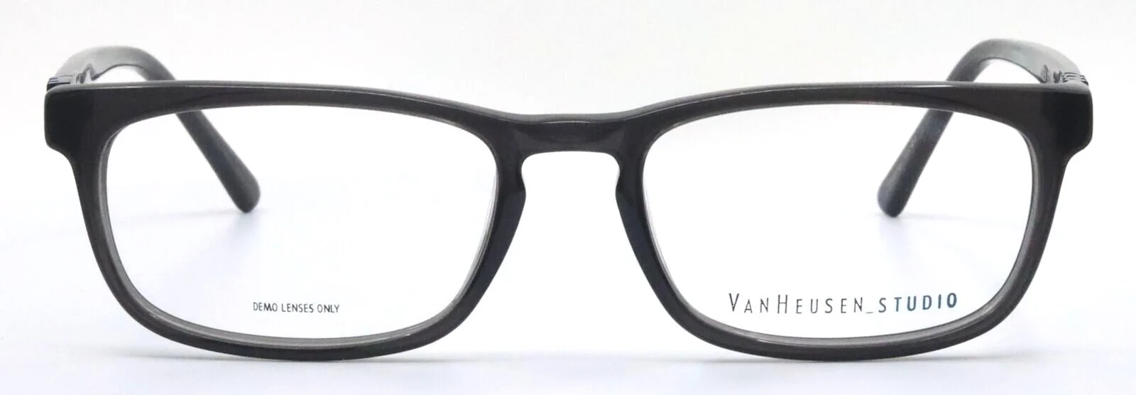 VAN HEUSEN_STUDIO S339 GRY Gray Rectangular Eyeglasses Frames 52-18-140 2