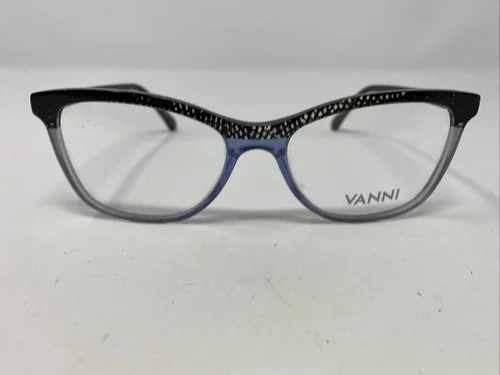 Vanni Italy V1274 A164 52-17-140 Black Fade Full Rim Eyeglasses Frame WV12