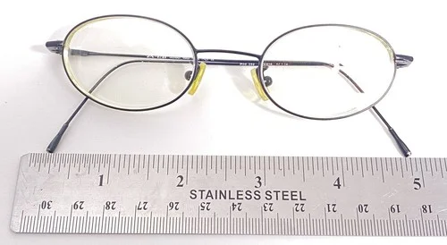 VANNI Mod 252 C010 47-18-130 Occhiali Vintage Eyeglass Frames Gunmetal Slim 2