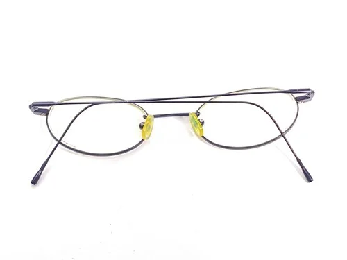VANNI Mod 252 C010 47-18-130 Occhiali Vintage Eyeglass Frames Gunmetal Slim 4