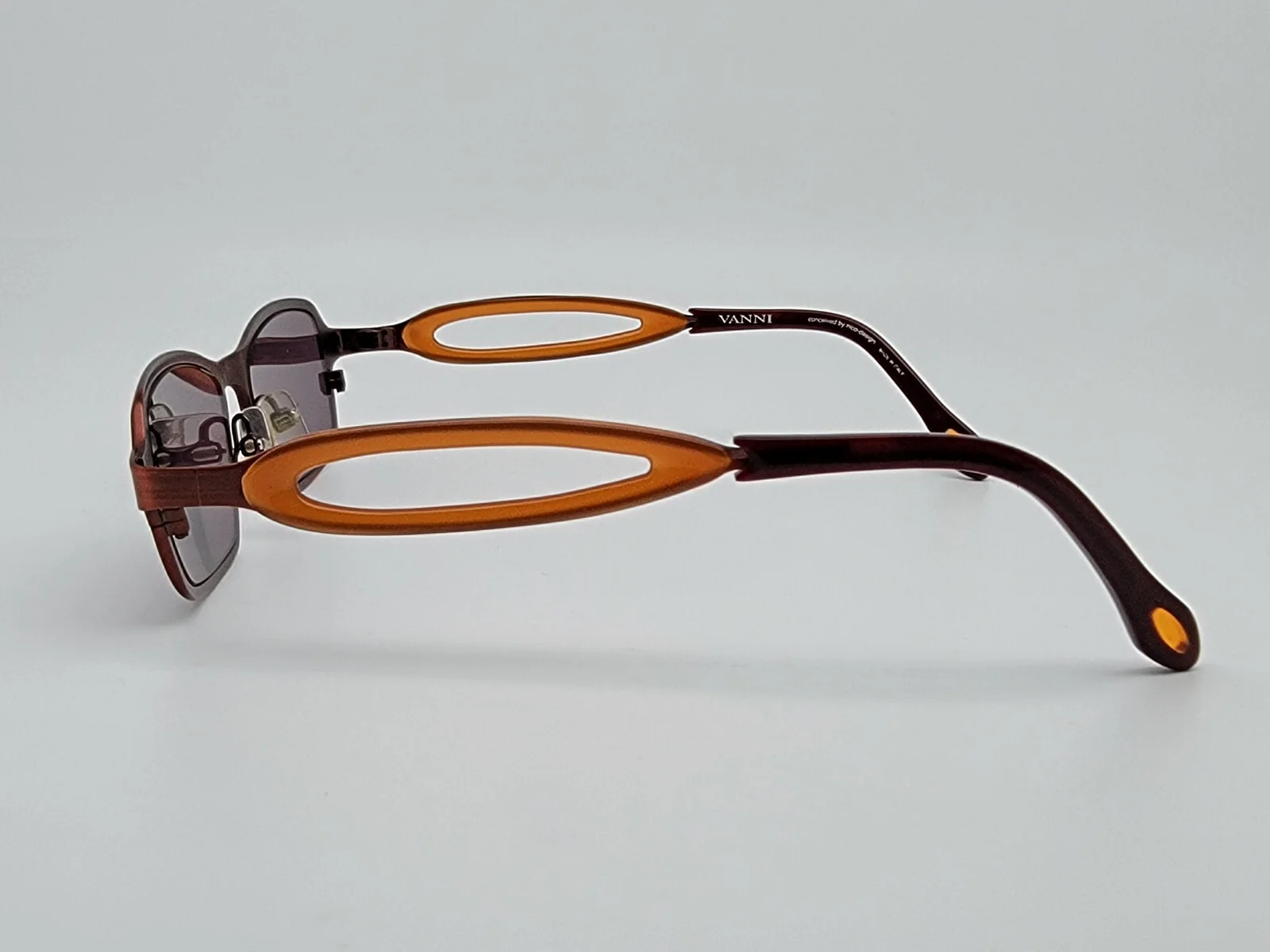 Vanni Mod. V9530 C68 Burnt Orange Eyeglasses Frame Italy 50-16-135 4