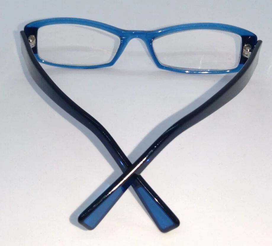 Vanni Occhiali V1598 A71 Eyeglass Frames Italy Blue & Black 50-17-140 Retro Look 3