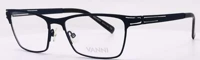 Vanni V1115 C704 Blue Mock Rock Rectangular Mens Eyeglasses Frames 51-16-140 1