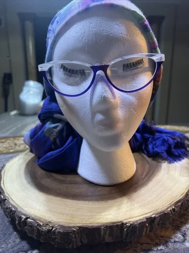 Vanni Women Eyeglasses Frames V3681 A250 White And Violet 53/14 Made In Italy