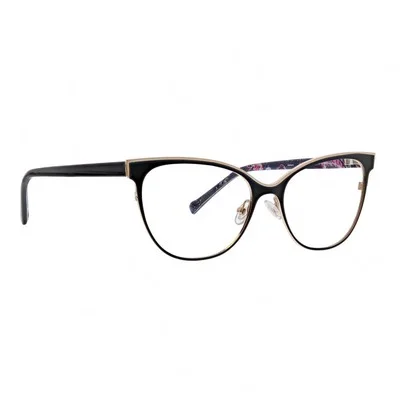 Vera Bradley Adriana Felicity Paisley FEP 53-16-140 Eyeglasses RX Ready Black