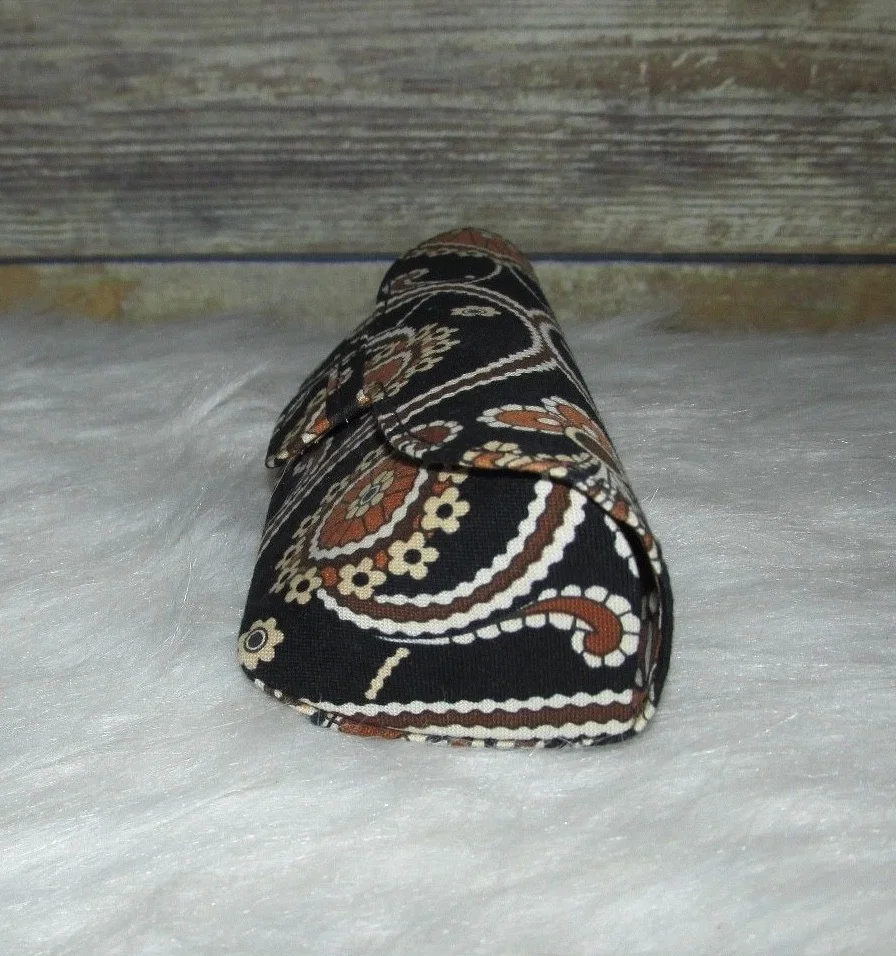Vera Bradley Brown Paisley Eye Glass Readers Case Kensington NEW 4