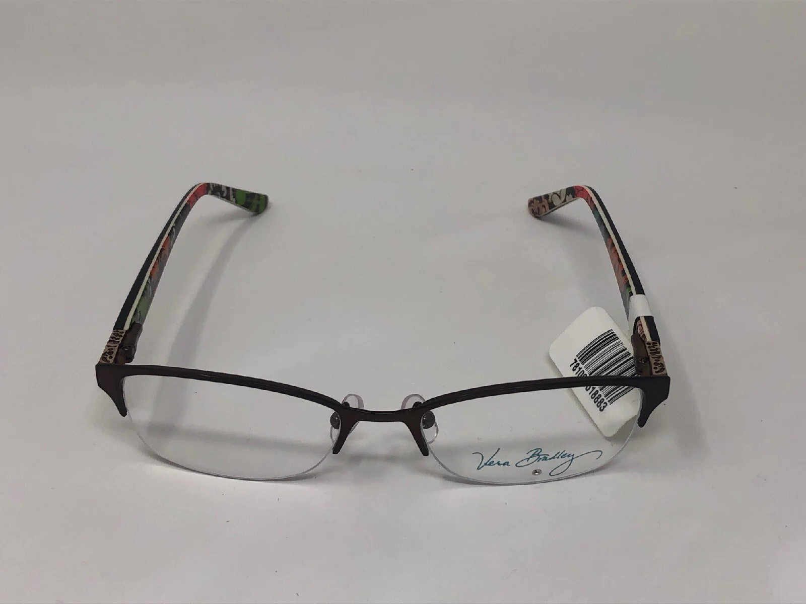 VERA BRADLEY “CYNTHIA” Eyeglasses Frame Petite 49-17-132 Dark Brown Matte S697 3