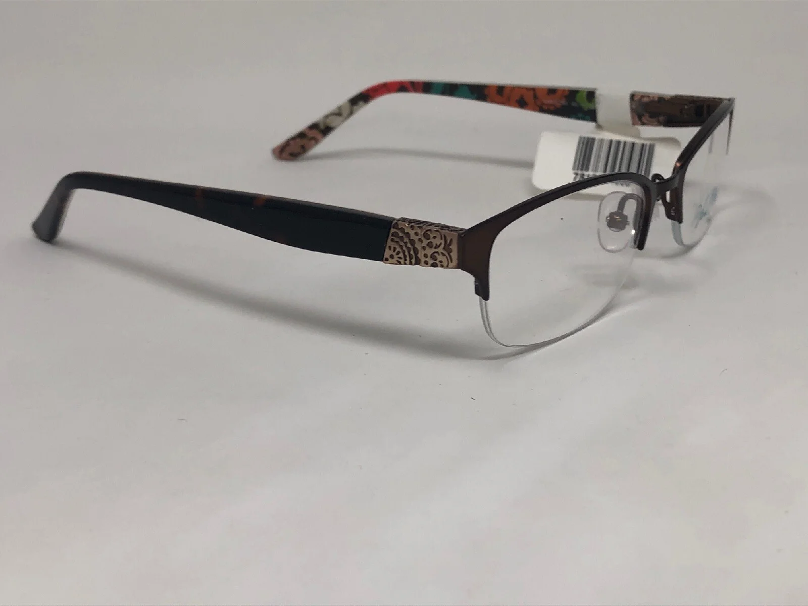 VERA BRADLEY “CYNTHIA” Eyeglasses Frame Petite 49-17-132 Dark Brown Matte S697 4