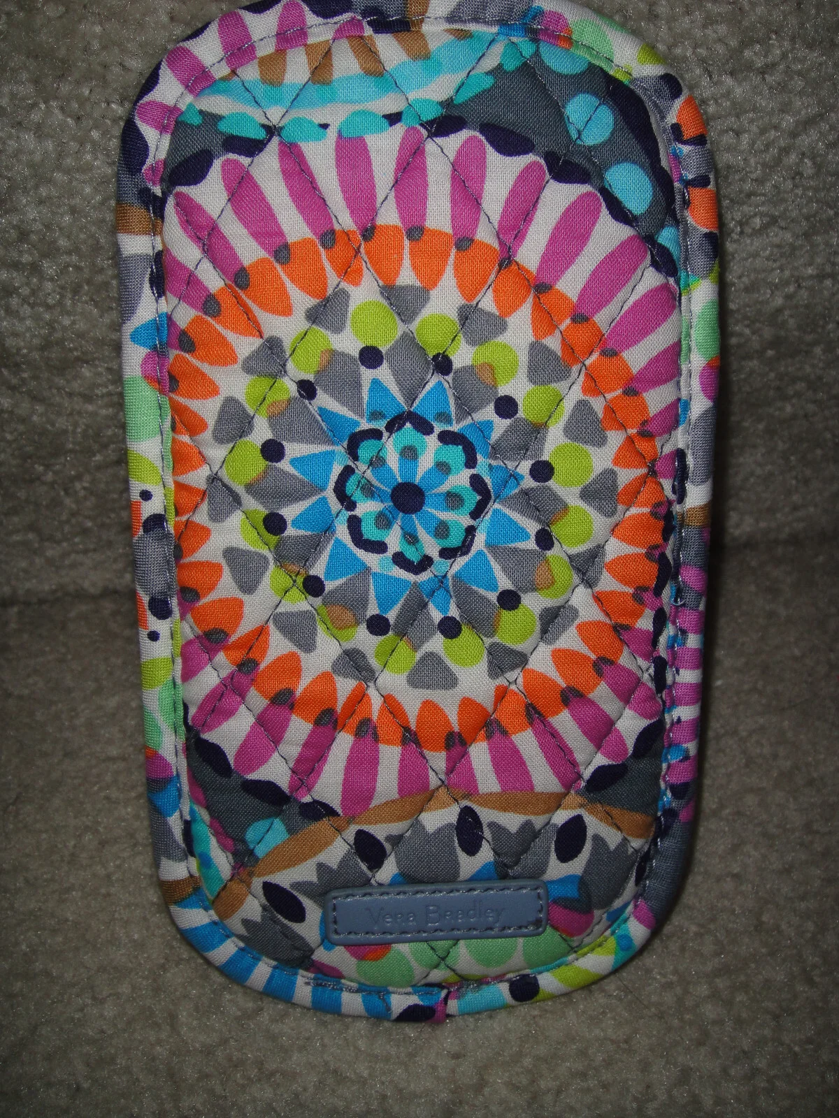 VERA BRADLEY DOUBLE EYE GLASS CASE in the PRETTY 2