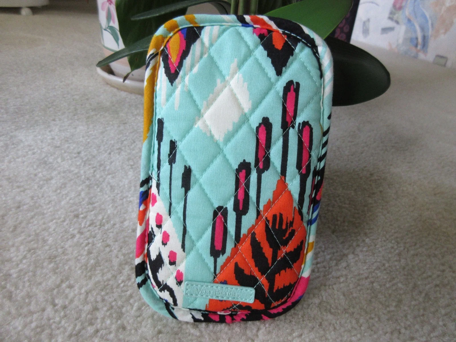Vera Bradley Double Eyeglass/Sunglass Soft Pouch Case Pueblo Print New With Tag 2