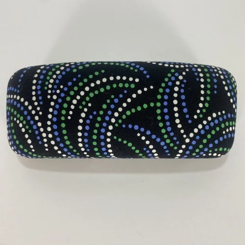 Vera Bradley Eyeglass Case Kiev Swirls Paisley Sunglasses Hard Clamshell Dot