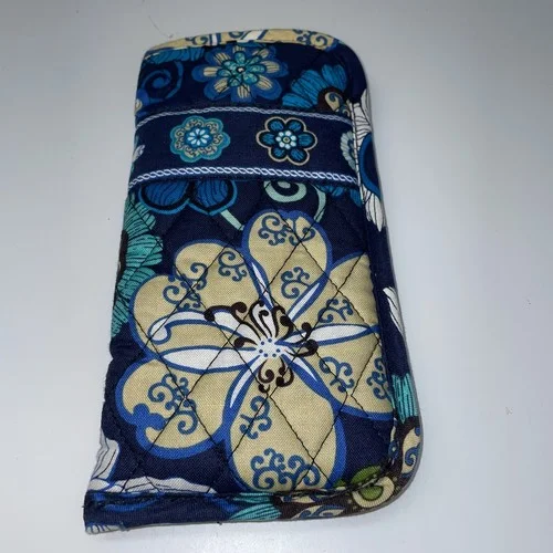 Vera Bradley Eyeglass Soft Case Blues 7” 1