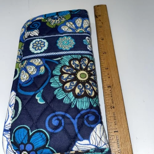 Vera Bradley Eyeglass Soft Case Blues 7” 3