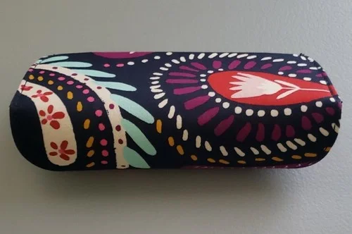 Vera Bradley Eyeglass Sunglasses Case Hard Shell Case -Painted Paisley 2