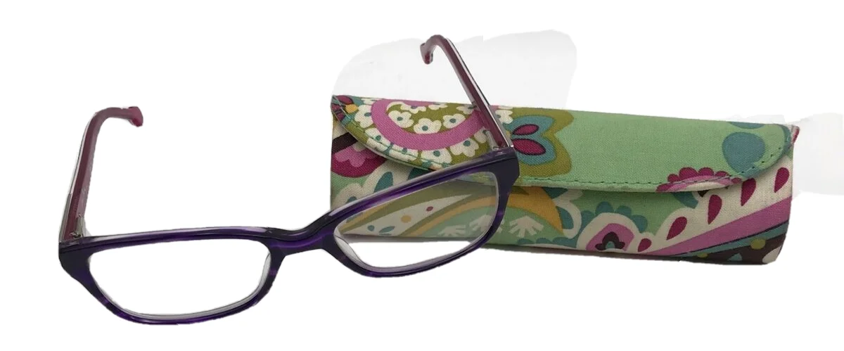 Vera Bradley Eyeglasses ADA IMPRESSIONISTA PURPLE PINK 48-16-130 Petite D88