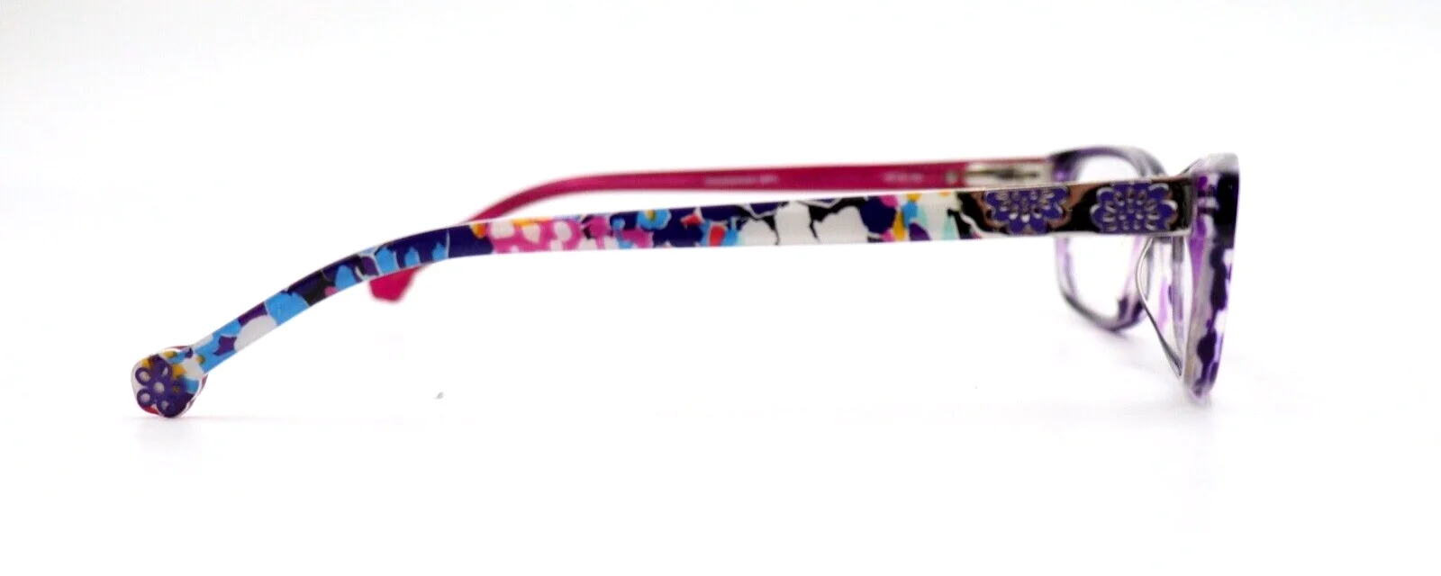 Vera Bradley Eyeglasses ADA IMPRESSIONISTA PURPLE PINK 48-16-130 Petite D88 2