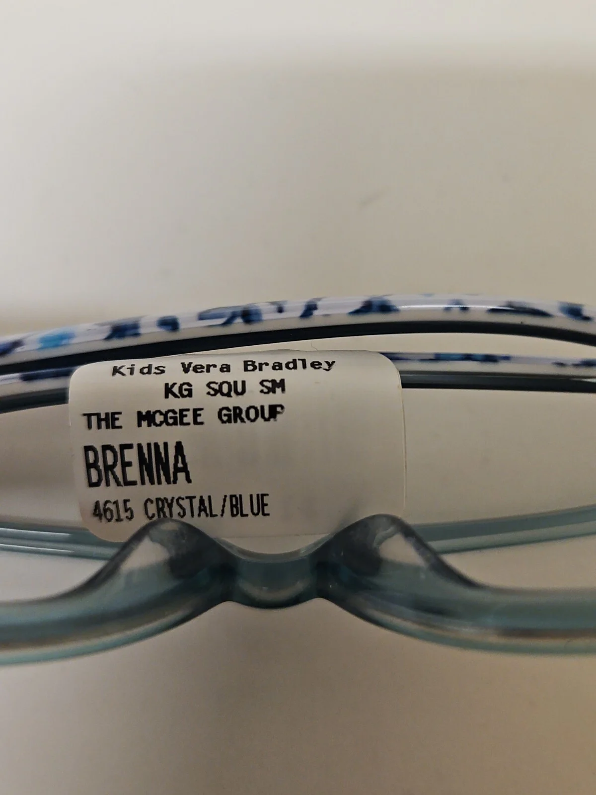 Vera Bradley Eyeglasses Frames Kids VB Brenna Cloud Vine 46-15-125 Crystal Blue 2
