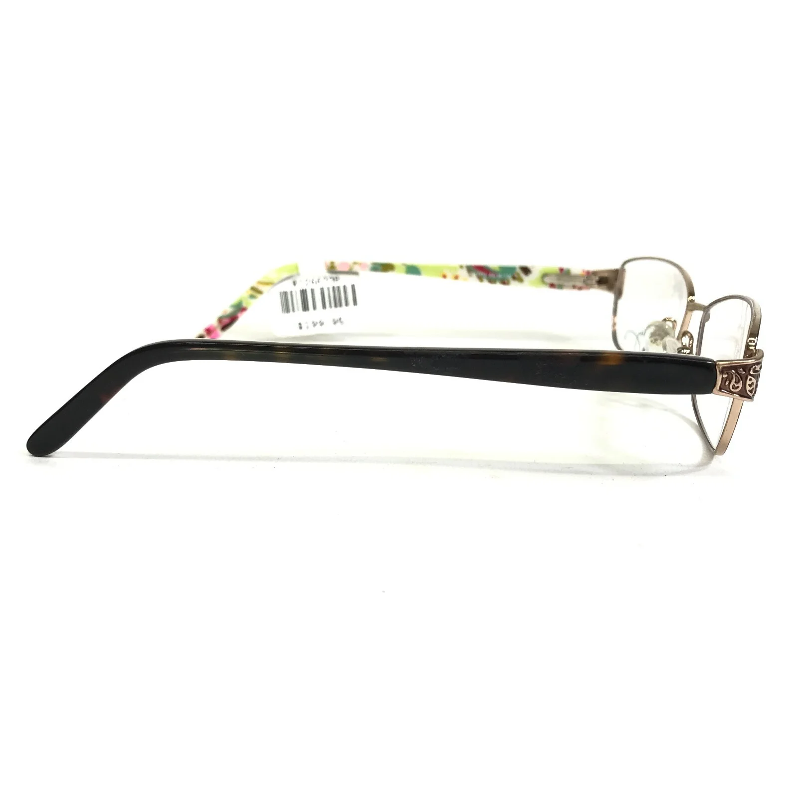 Vera Bradley Eyeglasses Frames Peggy Tutti Frutti TFI Brown Cat Eye 52-16-135 4