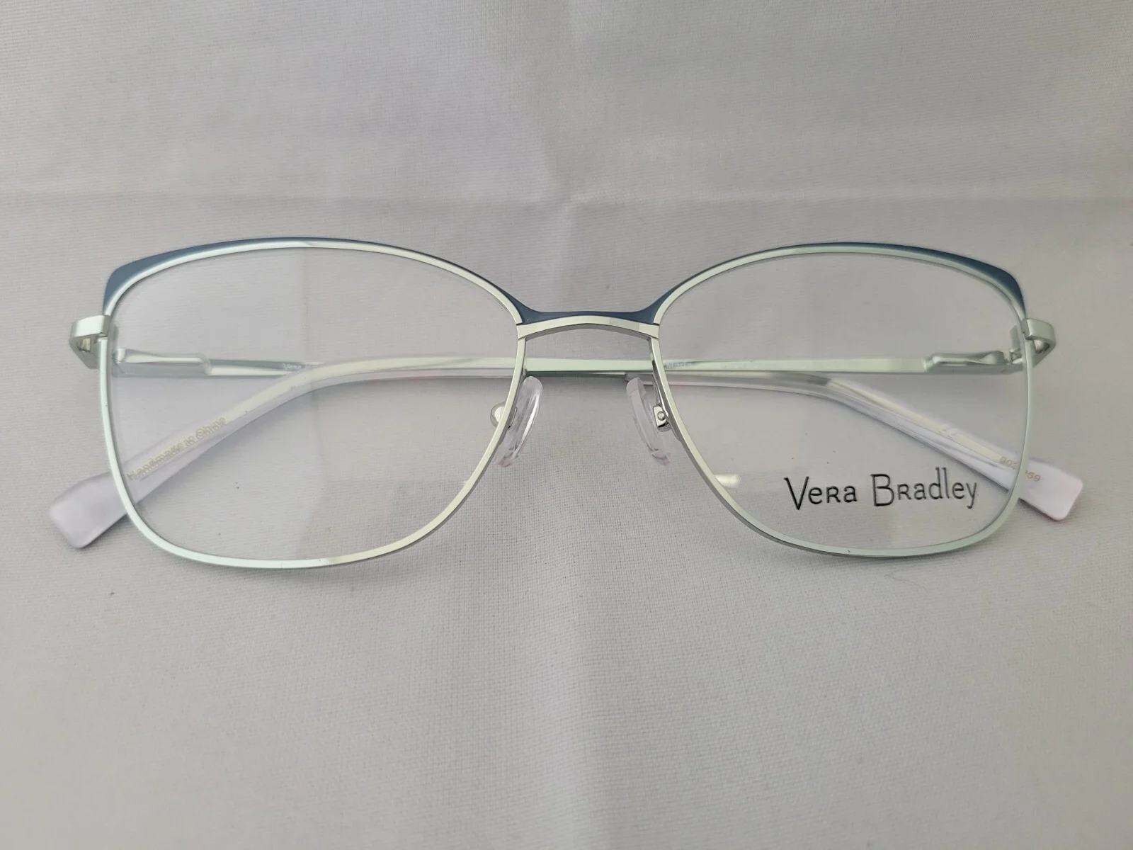 Vera Bradley Eyeglasses Marts Silver Rimless Frames 52-16-135 2