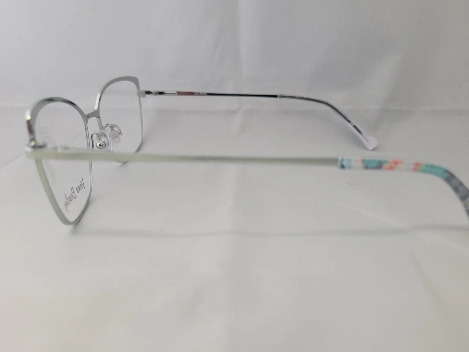 Vera Bradley Eyeglasses Marts Silver Rimless Frames 52-16-135 4