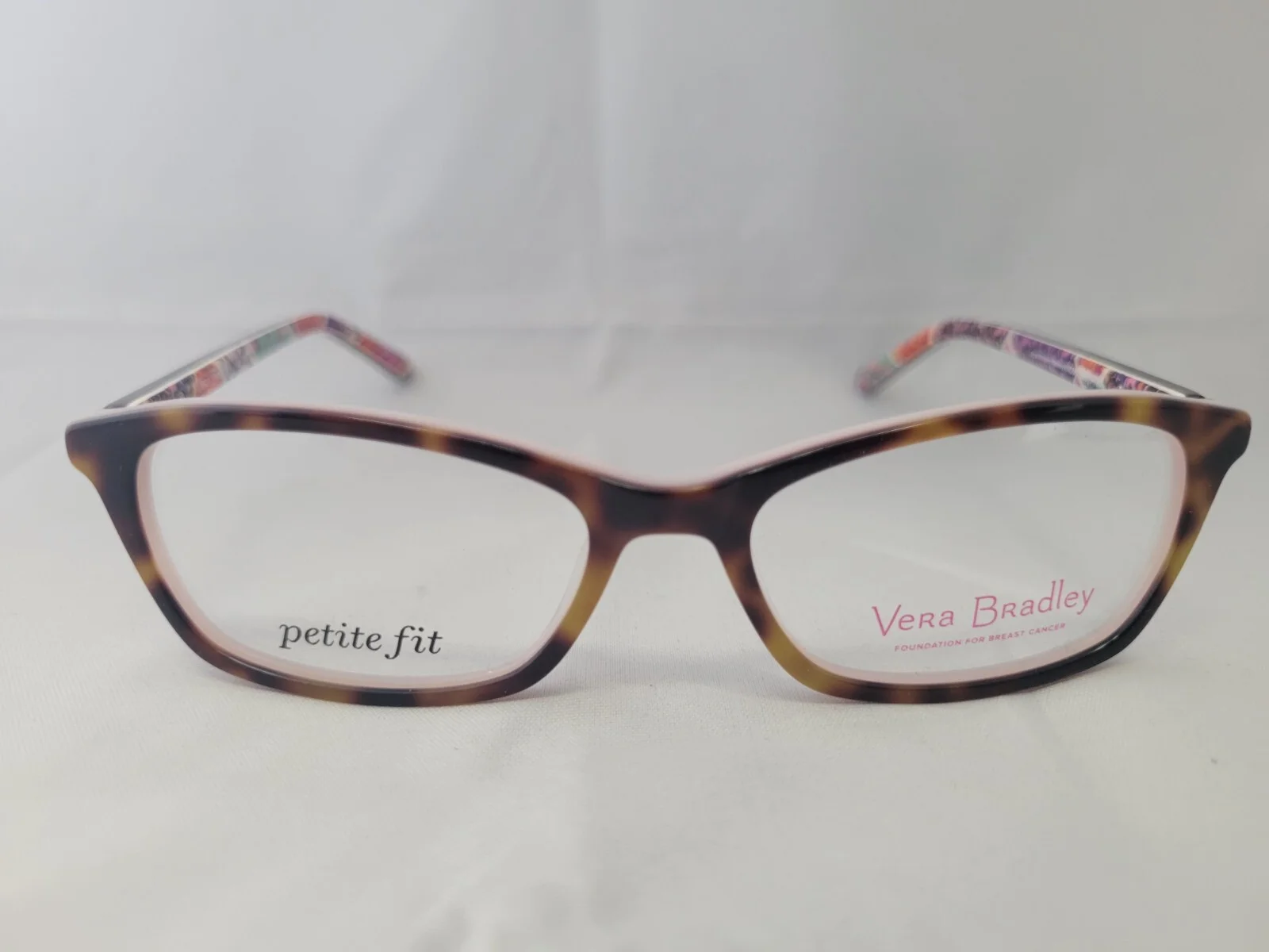 Vera Bradley Eyeglasses Petite Fit Tortoise Frames 50-15-135