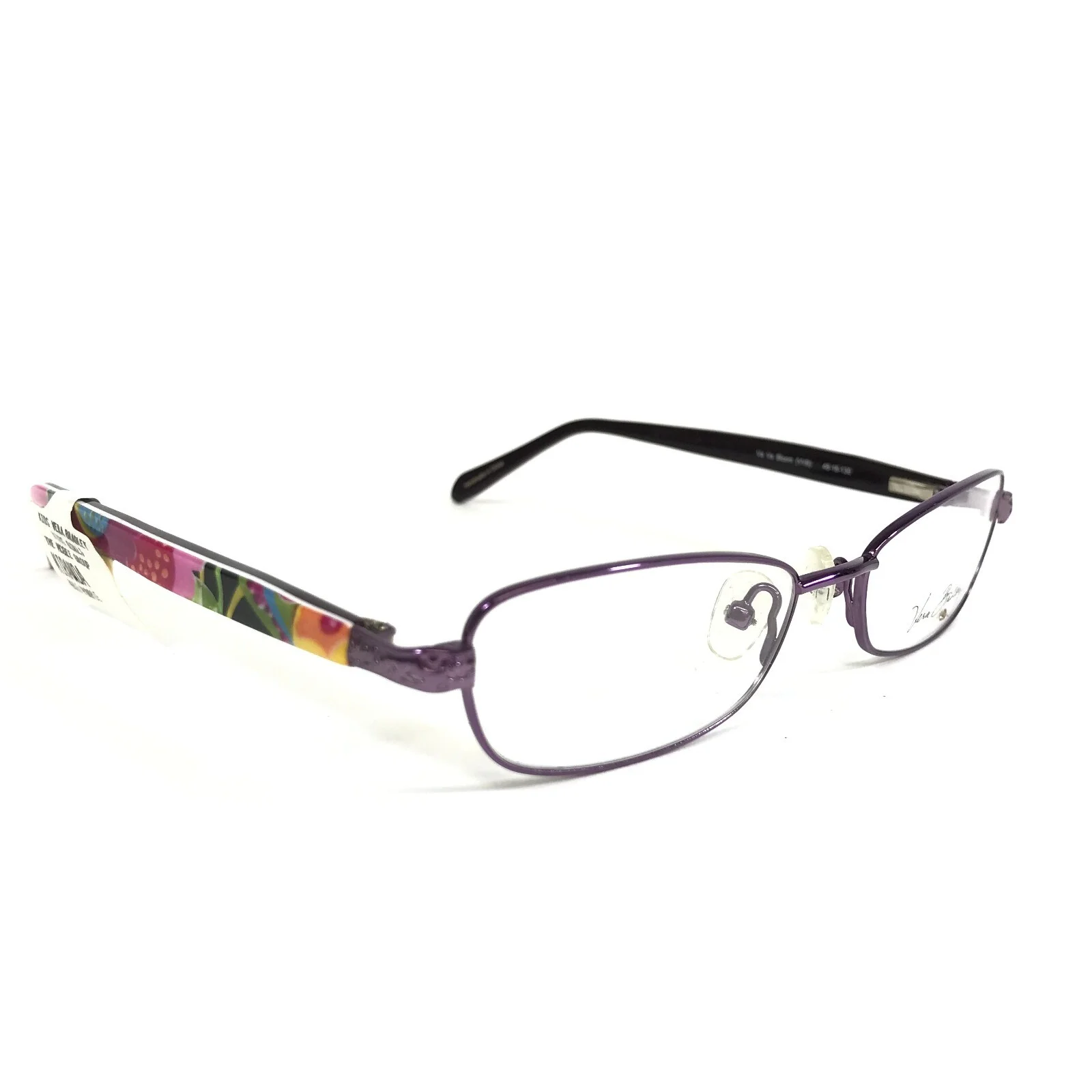 Vera Bradley Girls Eyeglasses Frames Miranda Va Va Bloom VVB Purple 48-16-130 3