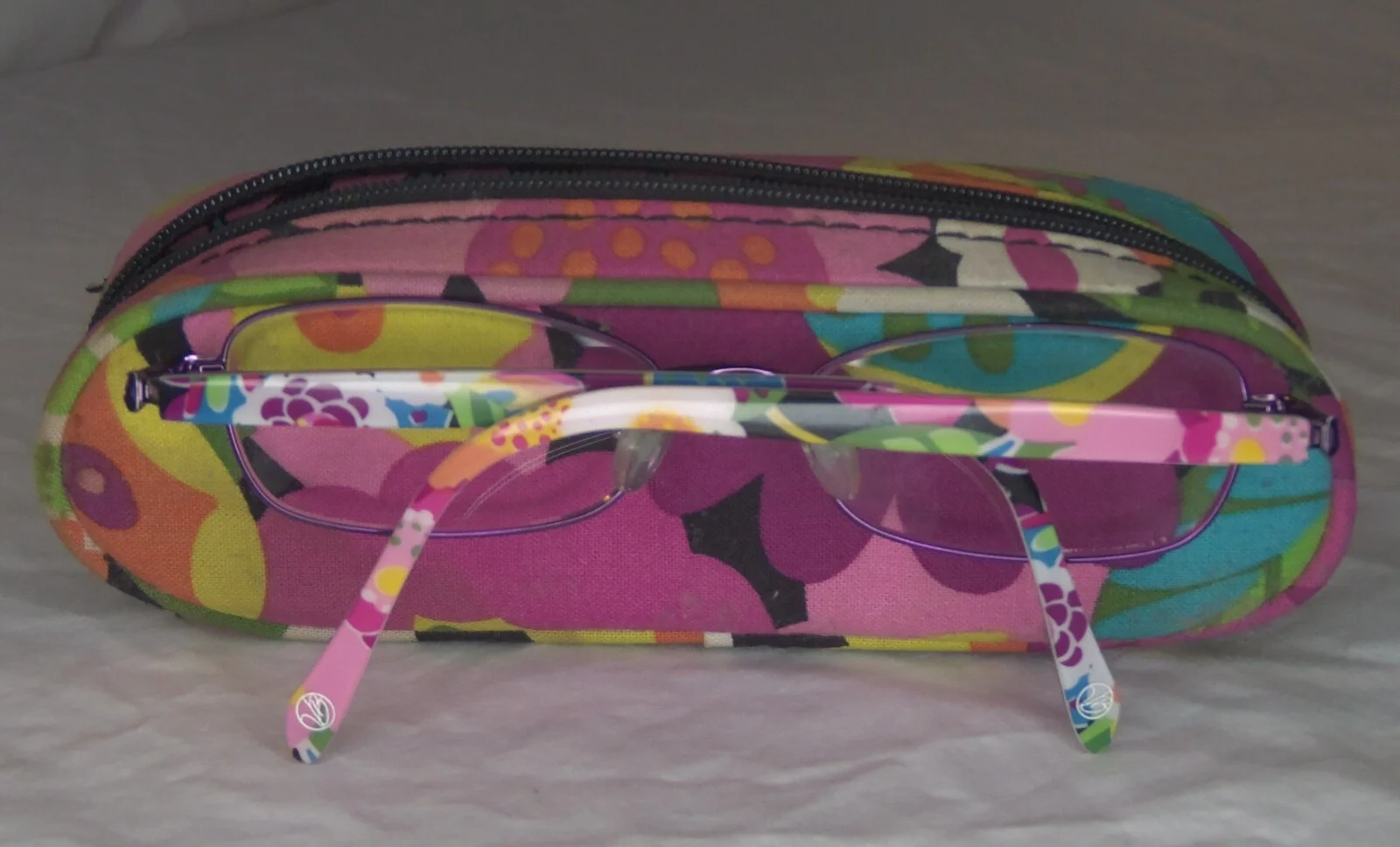 Vera Bradley Glasses Miranda Va Va Bloom (VVB) Purple Rectangle Frame 48-16-130 3