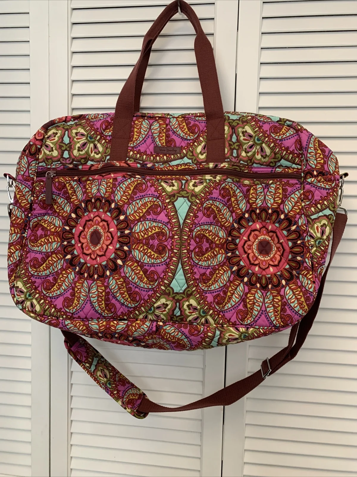 Vera Bradley Grand Traveler Carry-on Overnight Bag, Dbl Eyeglass Case & Luggage 3