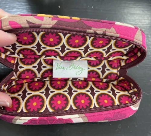 VERA BRADLEY Hard Shell Eyeglass Glasses Case for Readers -Paisley - 5.5 3